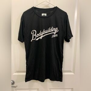 New BodyBuilding Men Size Large Black Shirt